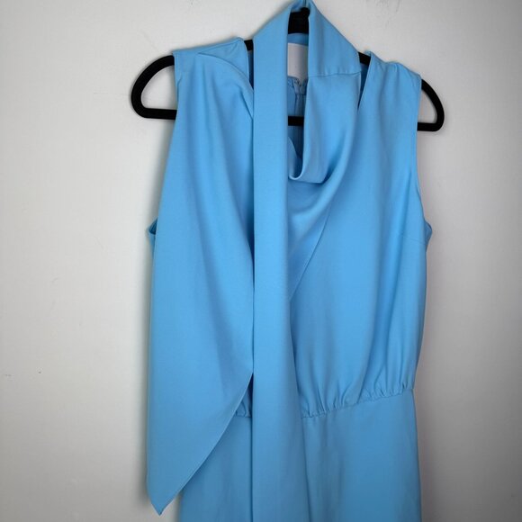 Amanda Uprichard Dress Phillipe Pacific Blue Size Medium - Picture 8 of 8